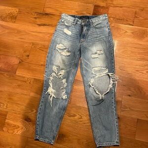 Aeropostale Distressed Mom Jean size 2